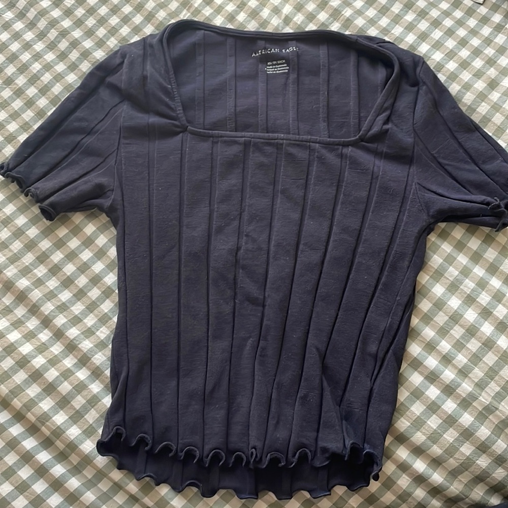 Square neck tee